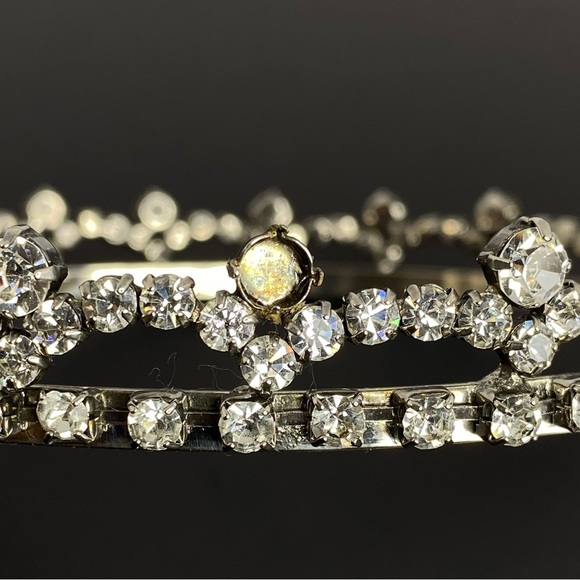 VINTAGE CROWN INAUGURATION CROWN FROM THE 1950s QUEENS CROWN SILVER/CRYSTALS - Picture 12 of 12